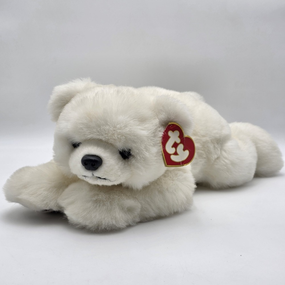 Ty Beanie Buddy Polar Bear Paws‎ Plush White 18" Big Paws Vintage 1997